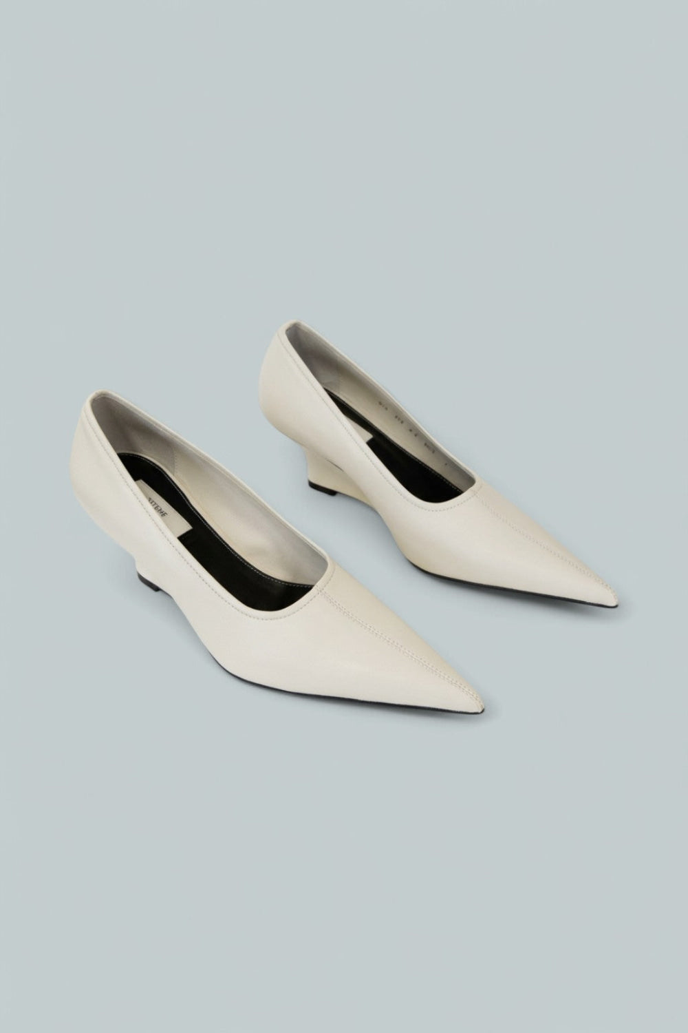 Women’s Sharp Wedge Pumps - White - 7 US / 37 EU - Heels