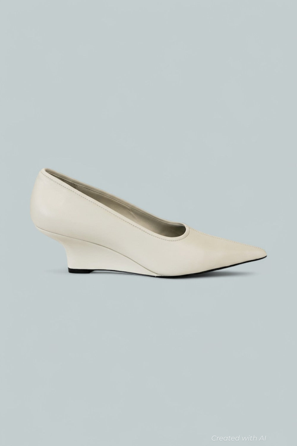 Women’s Sharp Wedge Pumps - White - 7 US / 37 EU - Heels