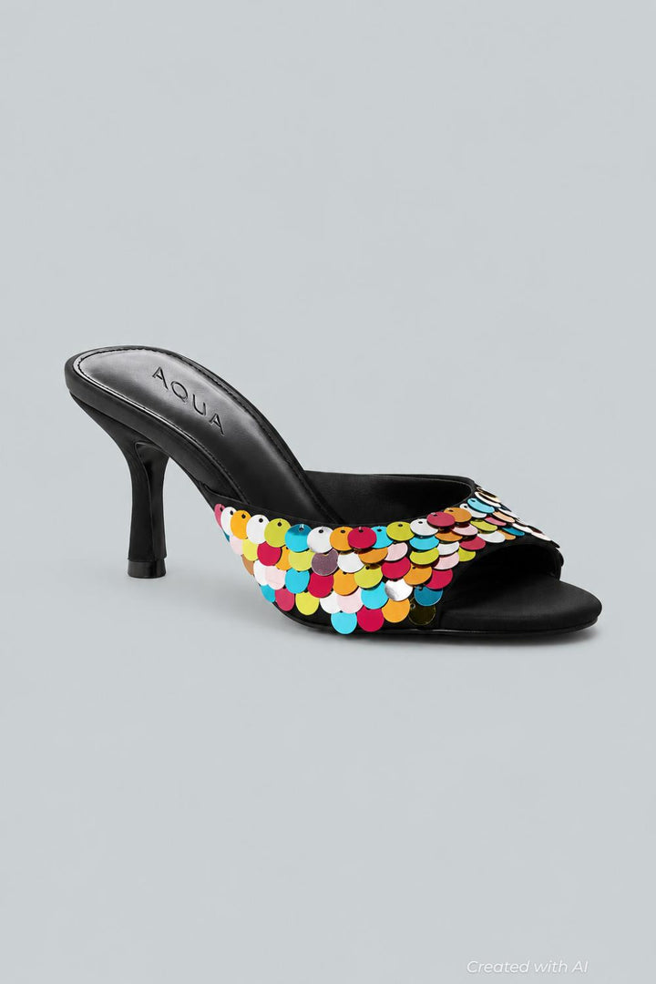 Women’s Shely Sequin Mules Exclusive - Black Multi - 9.5 - Mules