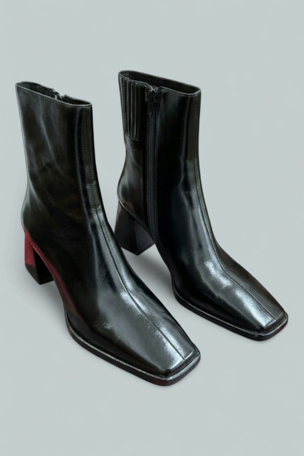 Women’s Sherpal Block Heel Booties - Black - 8.5 - Bootie
