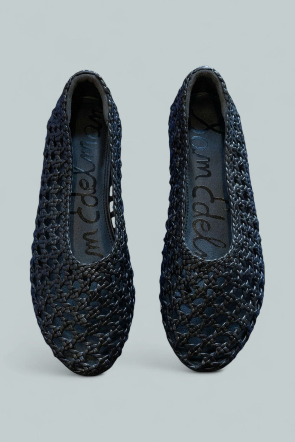 Women’s Shira Woven Leather Ballet Flats - Black - Flats