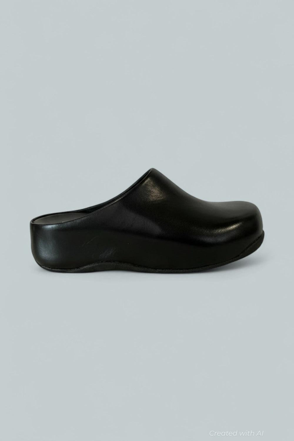 Women’s Shuv Leather Clogs - Black - UK 6 - Clog