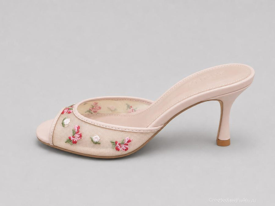 Womens Sjil Pumps Exclusive - Tan Mesh - Heels