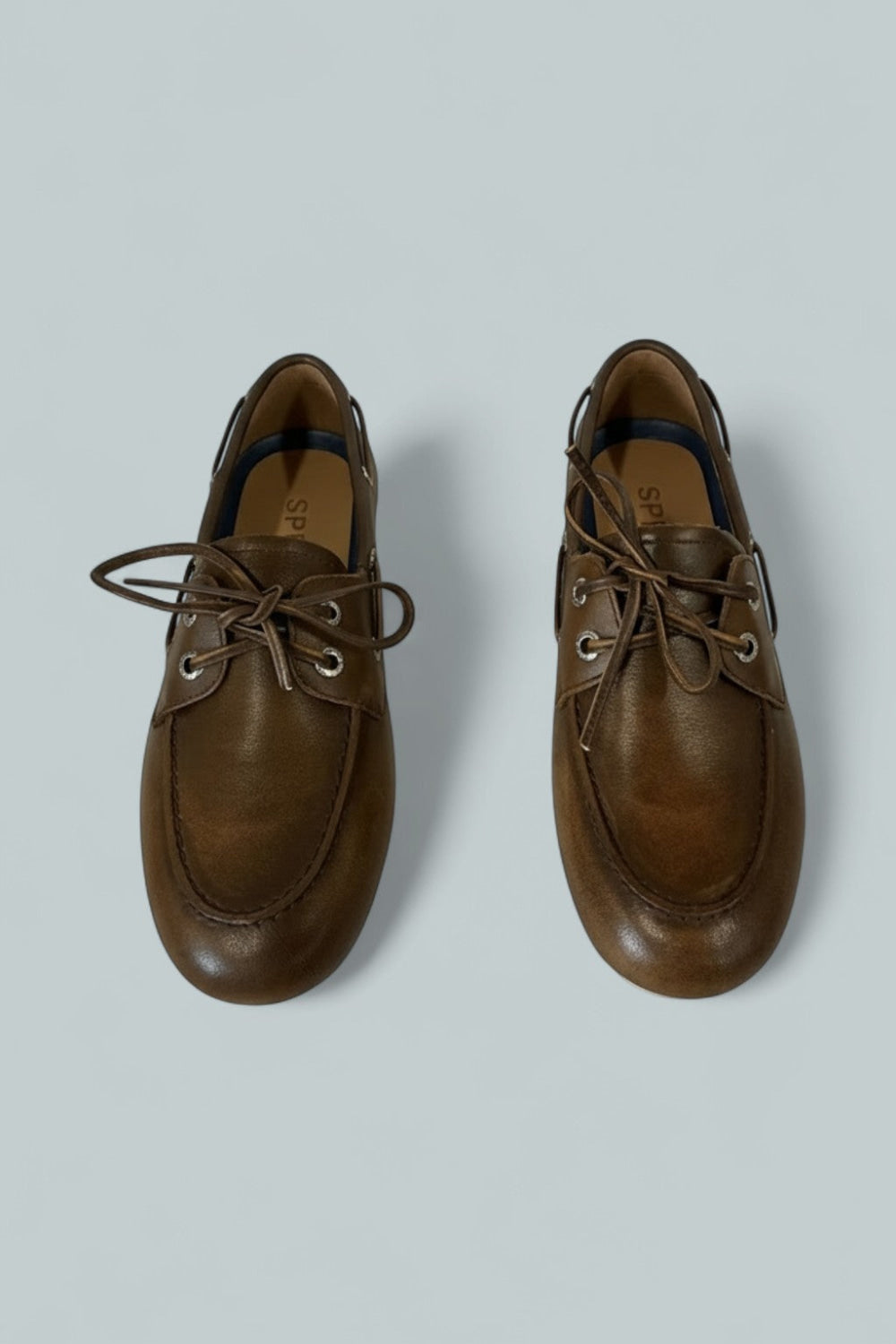 Women’s Slim Leather Boat Shoes - Tan - 6.0 M - Loafers