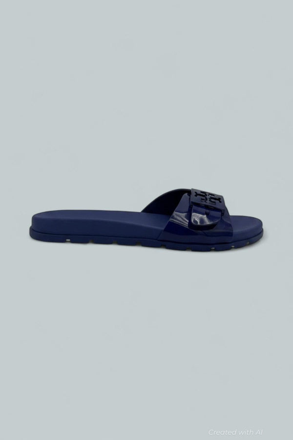 Women’s Slip On Buckled Slide Sandals - Ballpoint - US W 8 - Sandals