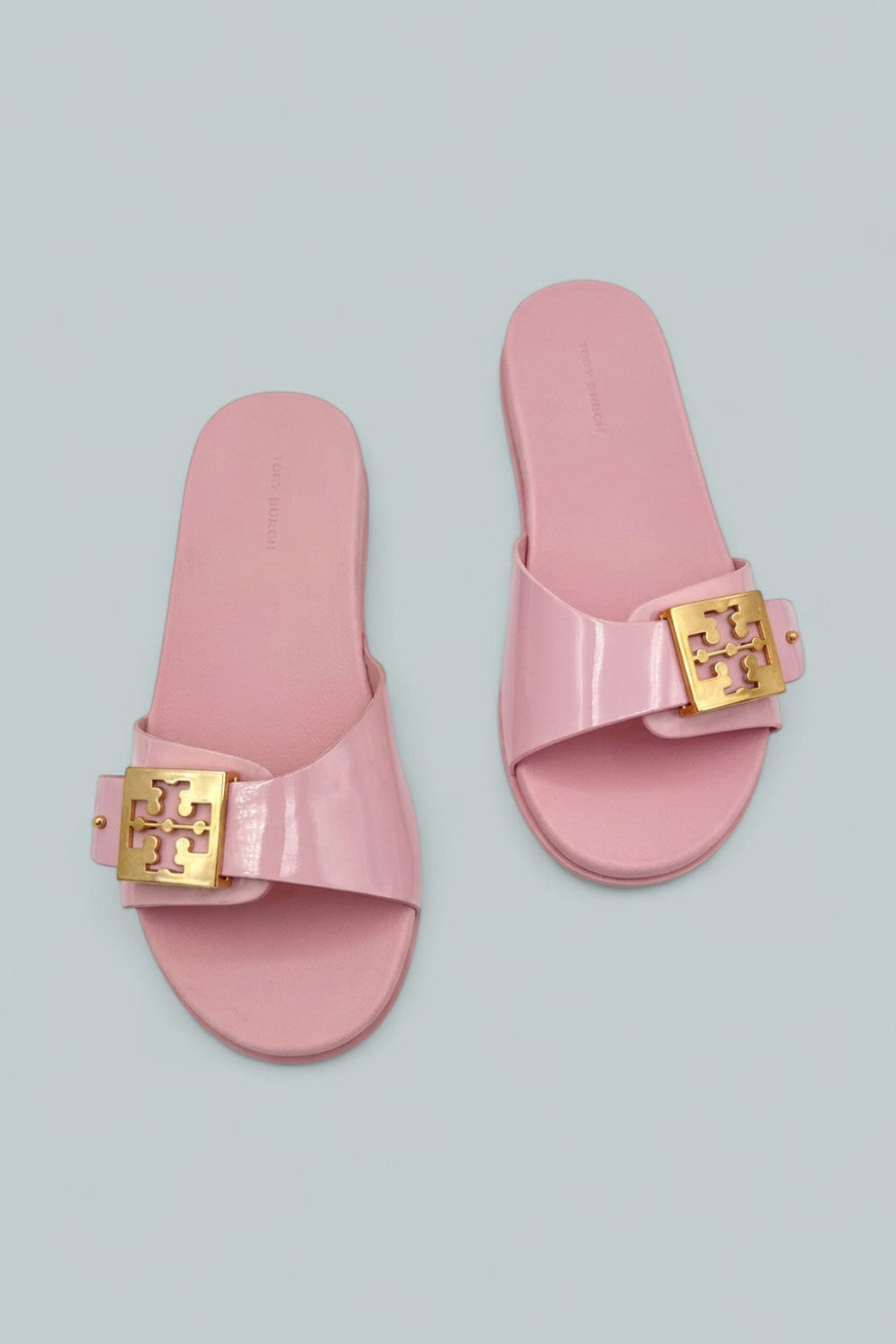 Women’s Slip On Buckled Slide Sandals - Rosa Candy - 7 - Sandals