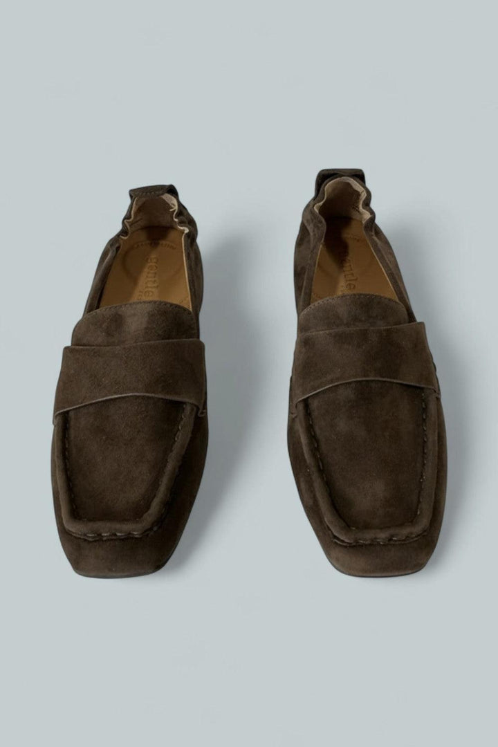 Women’s Sophie Square Toe Flats - Chocolate - 7 - Flats