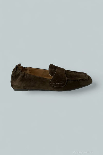 Women’s Sophie Square Toe Flats - Chocolate - 7 - Flats