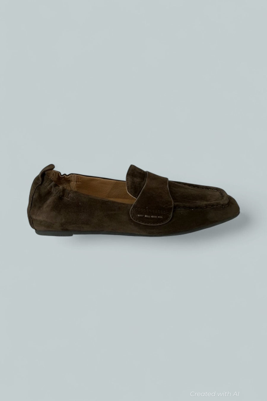 Women’s Sophie Square Toe Flats - Chocolate - 7 - Flats