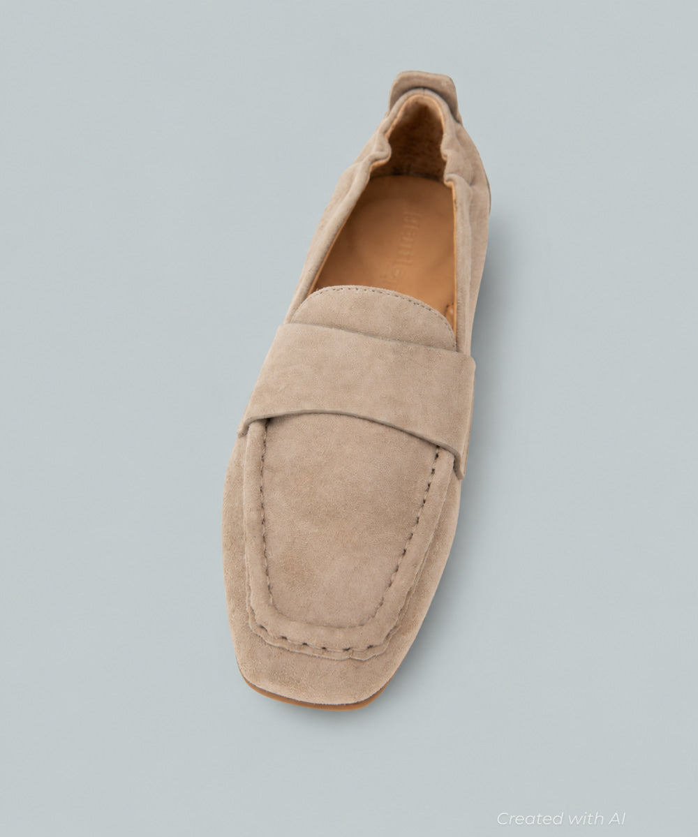 Women’s Sophie Square Toe Flats - Mushroom - Flats