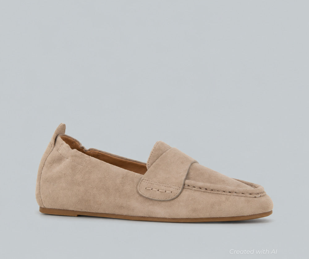 Women’s Sophie Square Toe Flats - Mushroom - Flats