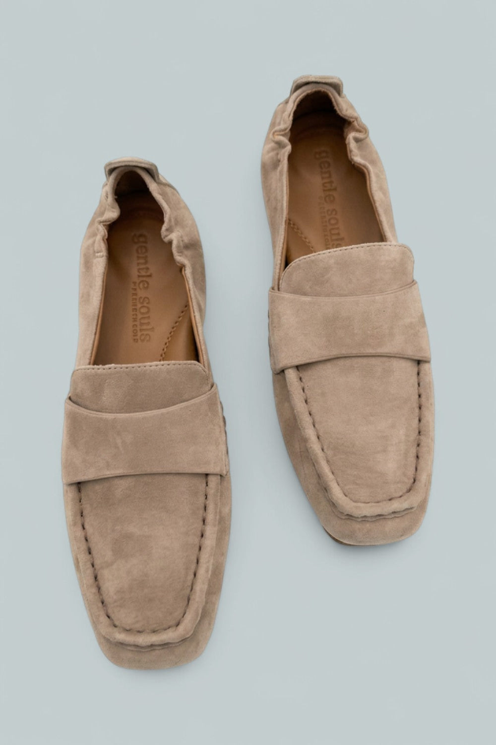 Women’s Sophie Square Toe Flats - Mushroom Suede - 9 - Flates