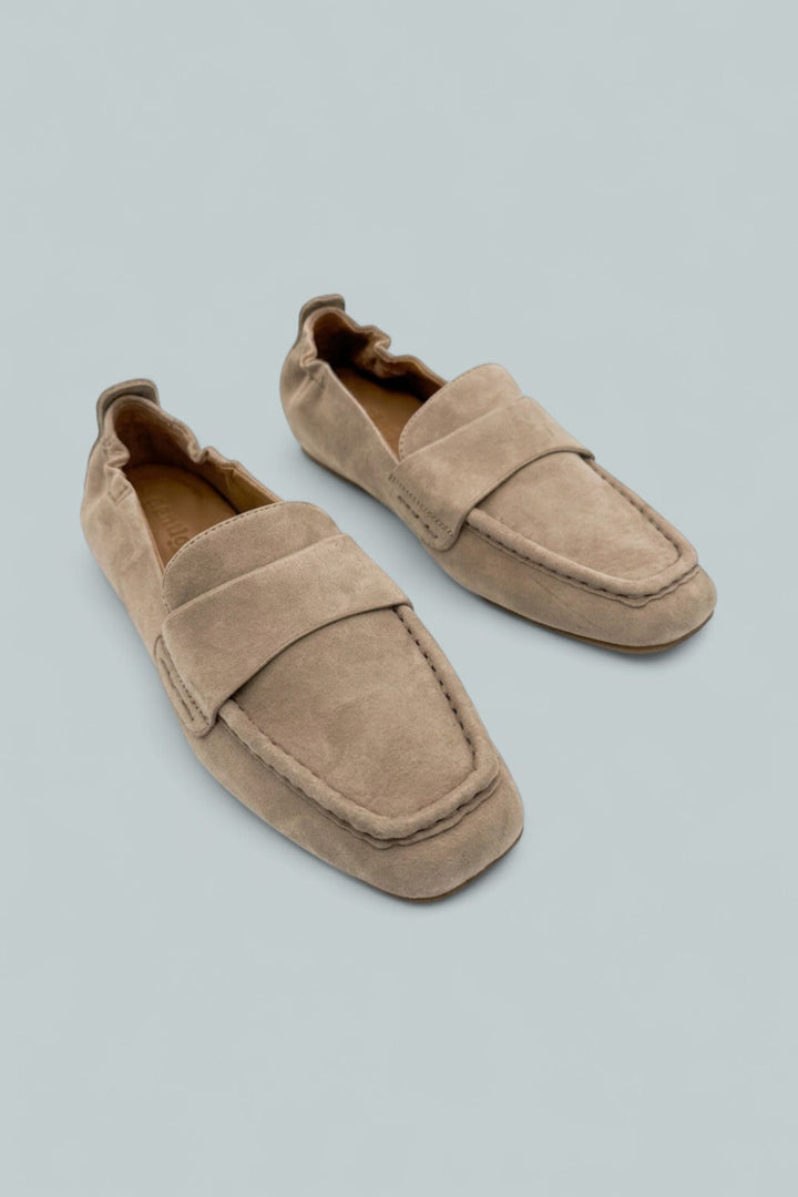 Women’s Sophie Square Toe Flats - Mushroom Suede - 9 - Flates