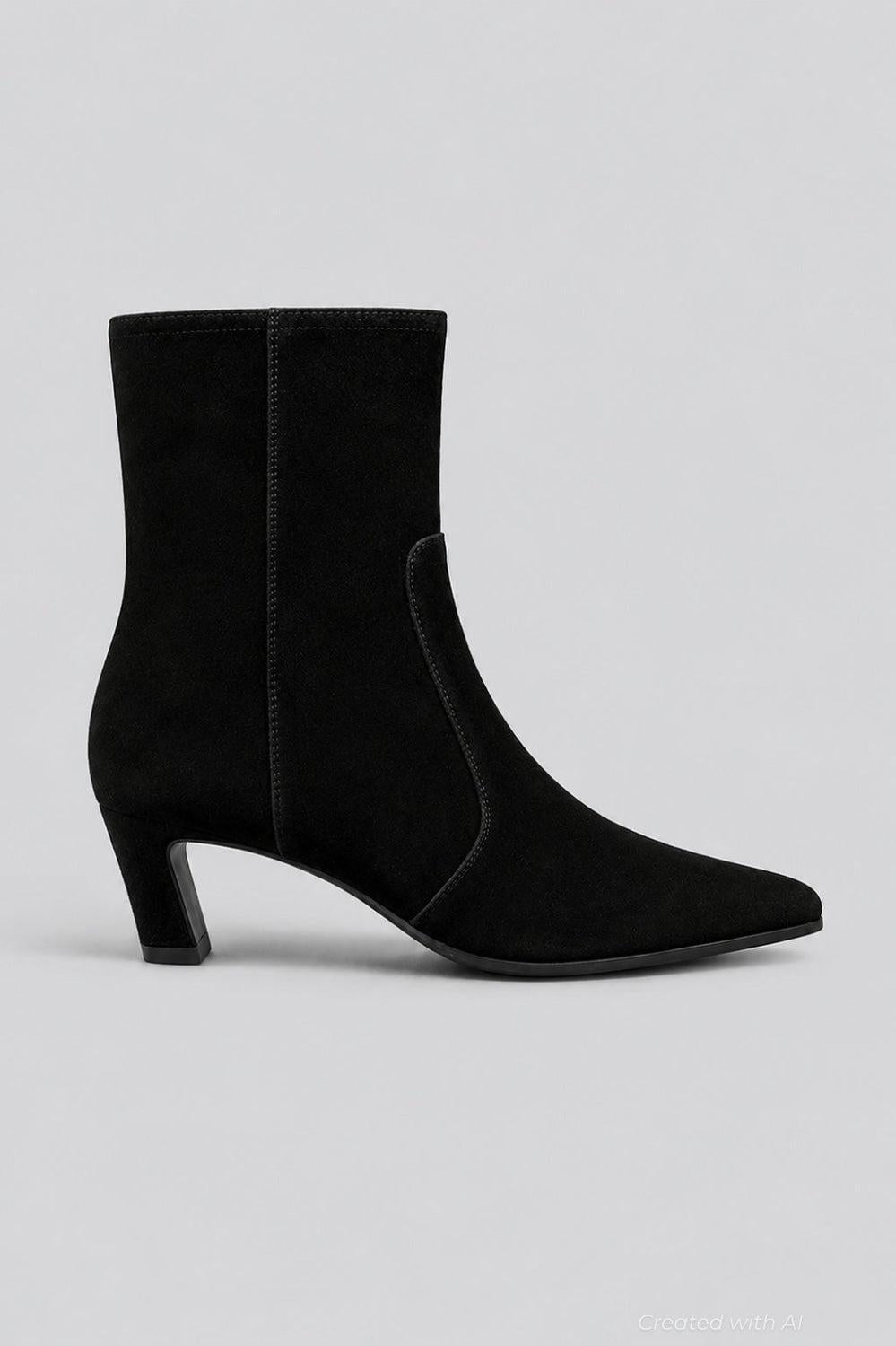 Women’s Stassi Zip Booties - Black - Boots