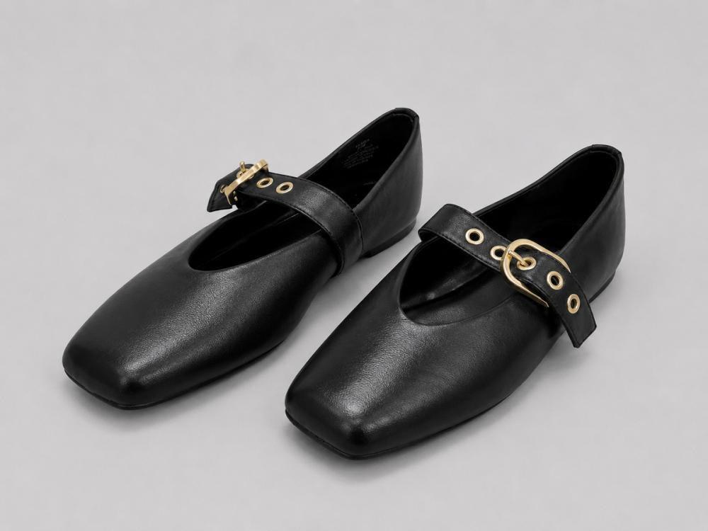 Women’s Stella Flats - Black Leather - Flats