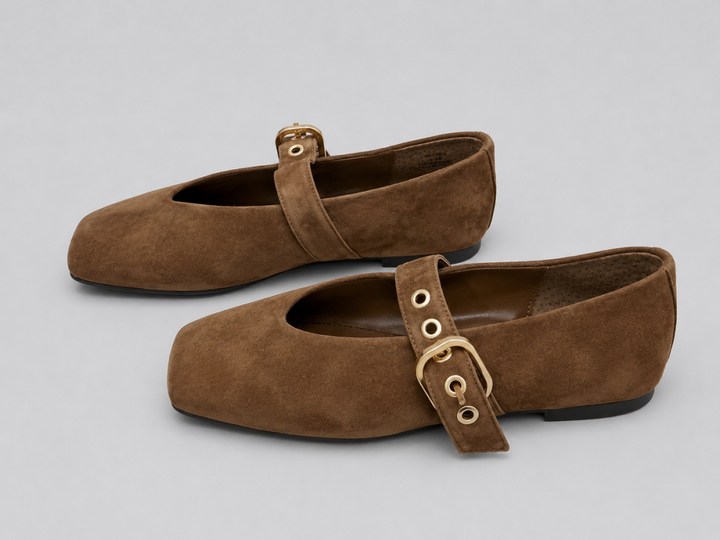 Women’s Stella Flats - Chestnut Suede - 6.5 - Flats