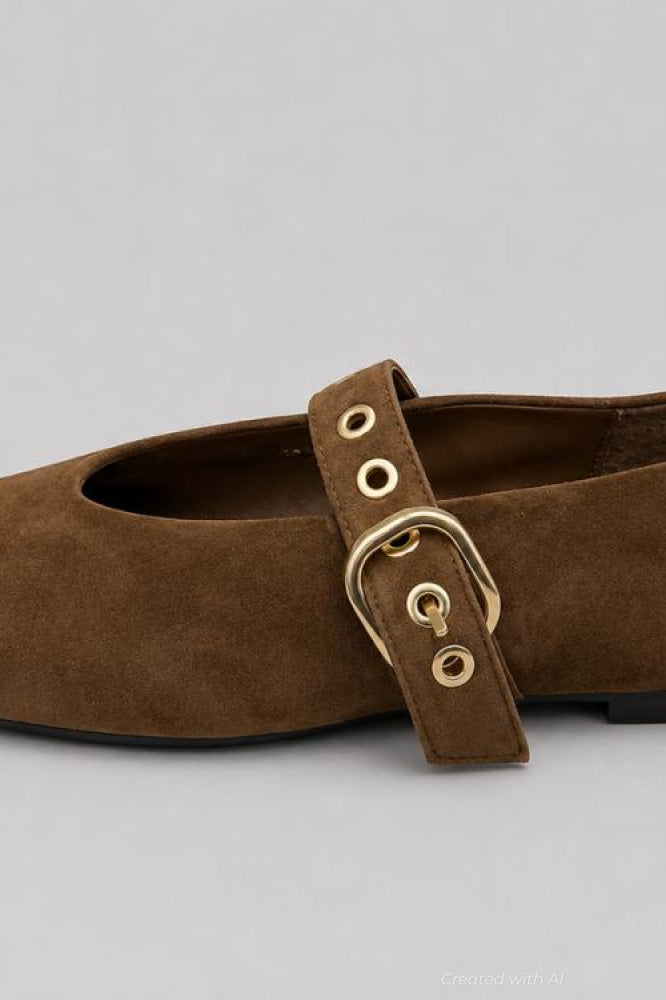Women’s Stella Flats - Chestnut Suede - 6.5 - Flats