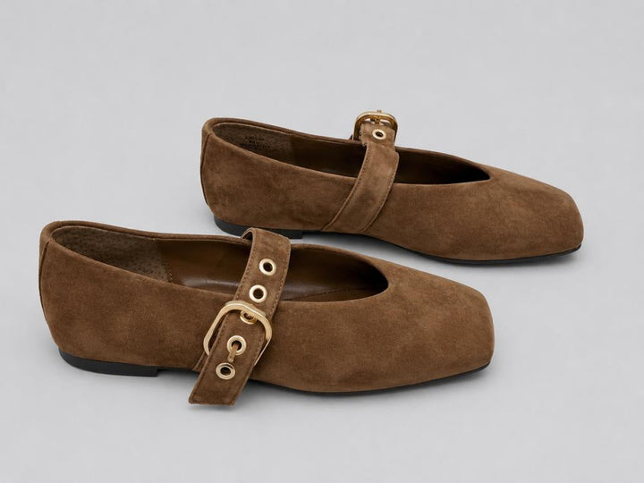 Women’s Stella Flats - Chestnut Suede - 6.5 - Flats
