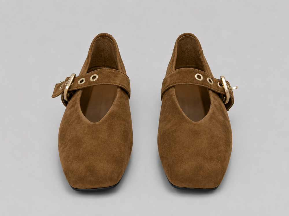 Women’s Stella Flats - Chestnut Suede - 6.5 - Flats
