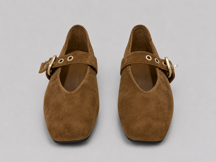 Women’s Stella Flats - Chestnut Suede - 6.5 - Flats