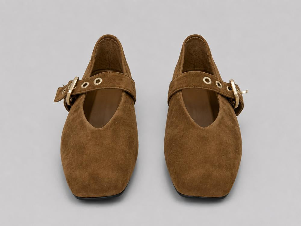 Women’s Stella Flats - Chestnut Suede - 6.5 - Flats