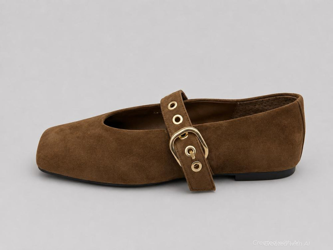 Women’s Stella Flats - Chestnut Suede - 6.5 - Flats