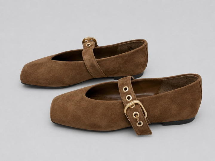 Women’s Stella Flats - Chestnut Suede - 6.5 - Flats