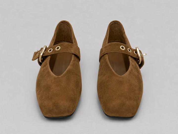 Women’s Stella Flats - Chestnut Suede - 6.5 - Flats