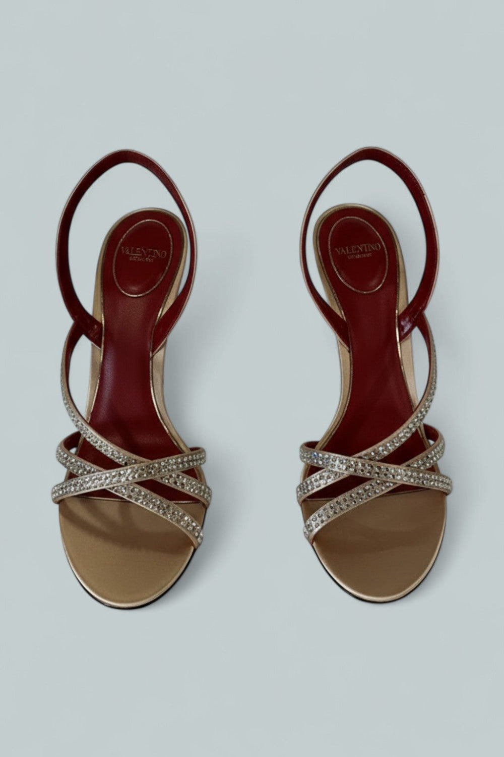 Women’s Strappy Slingback Sandals - Nude - 8 US / 38 EU - Pumps