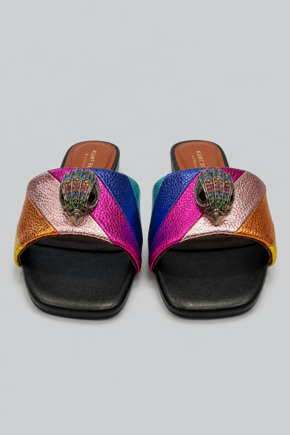 Women’s Stripe Sandals - Multicolor - US 7 (UK 5) - Sandal
