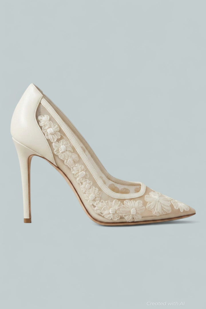 Women’s Stuart Power 100 Pumps - Cream - Stiletto