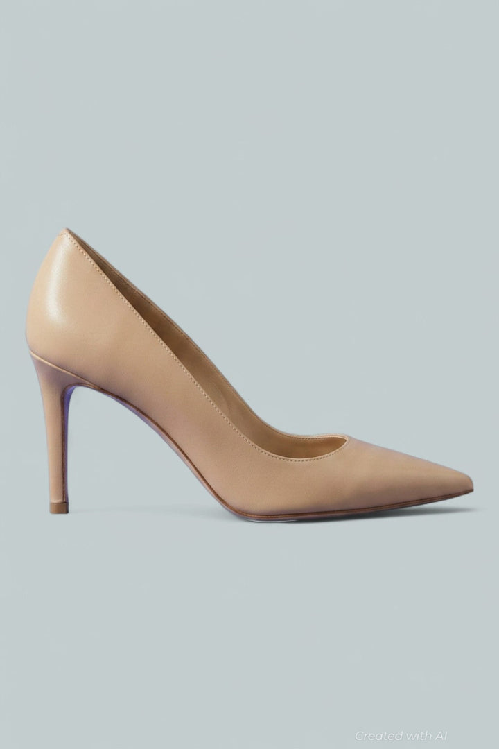 Women’s Stuart Power 85 Pumps - Adobe Smooth Leather - 6.5 - Heels