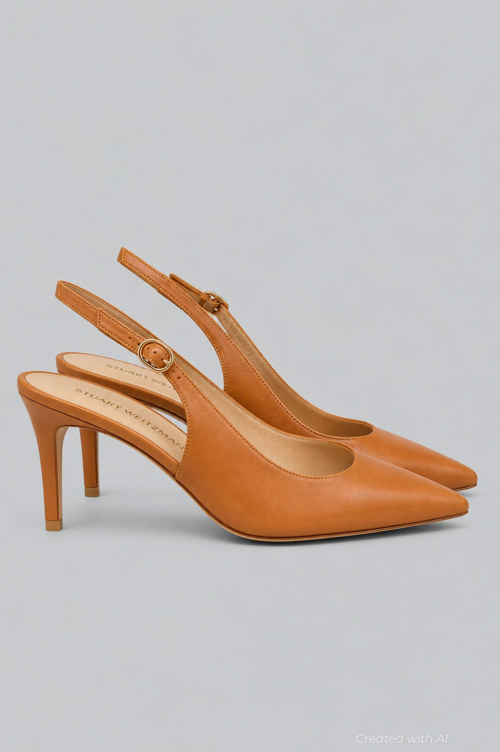 Women’s Stuart Power Slingback Pumps - Macchiato - 10 - Slingback