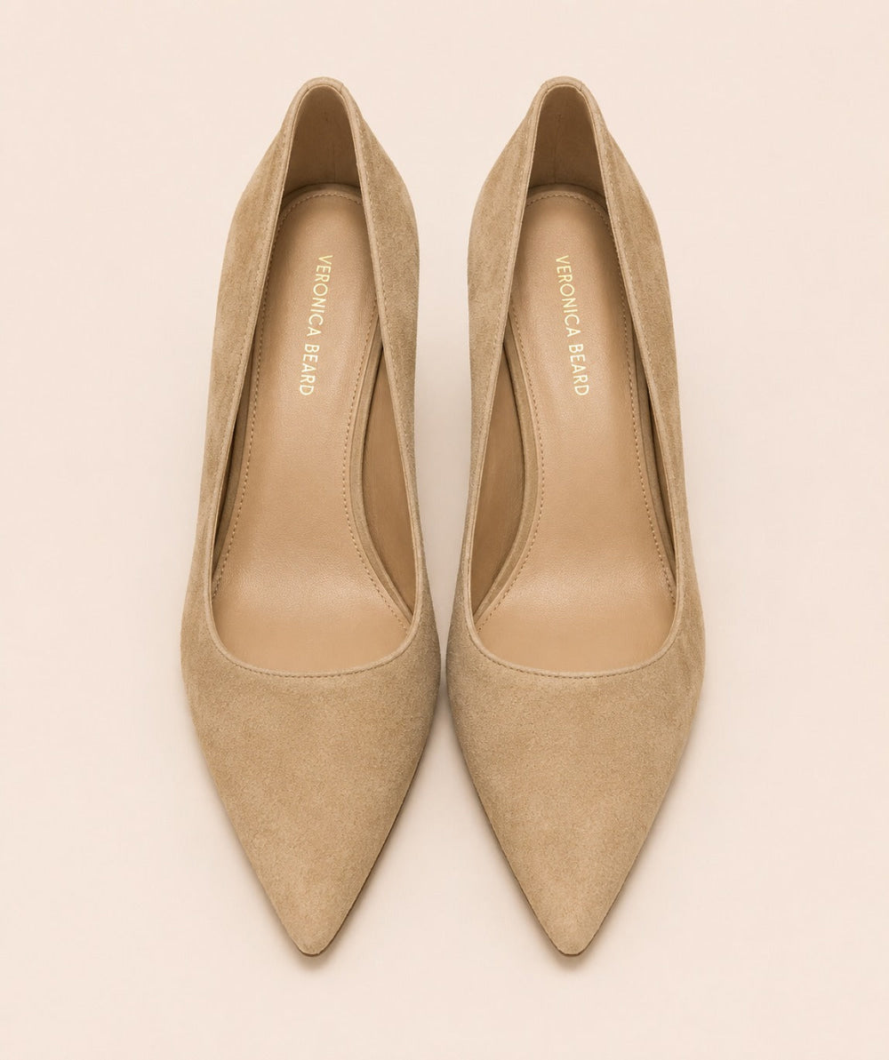 Women’s Suede Rita Pointed Pumps - Sand - Heels