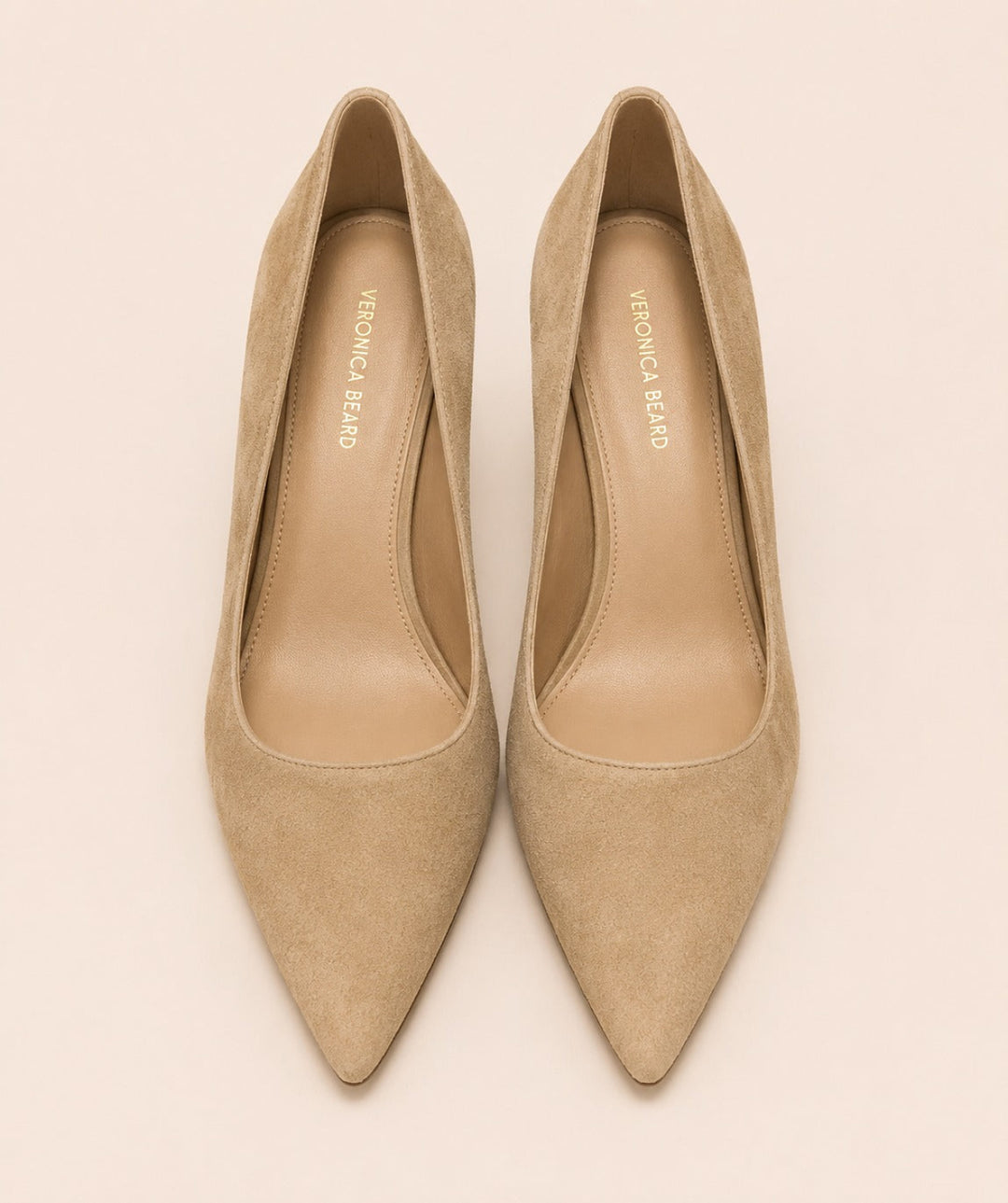 Women’s Suede Rita Pointed Pumps - Sand - Heels