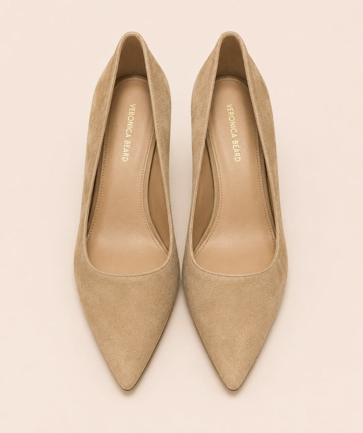 Women’s Suede Rita Pointed Pumps - Sand - Heels