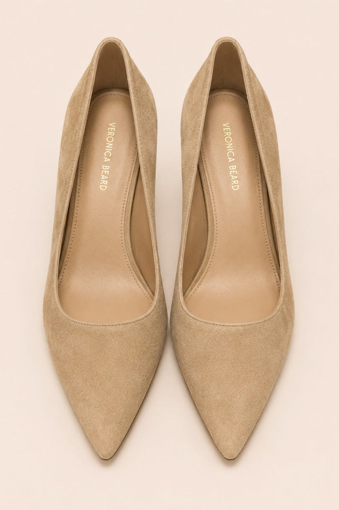 Women’s Suede Rita Pointed Pumps - Sand - Heels