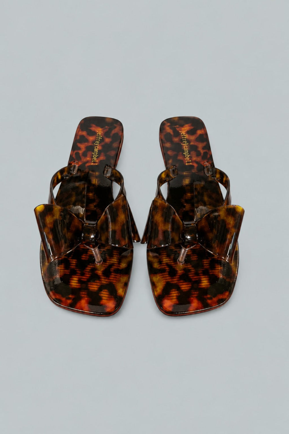 Women’s Sugary Thong Jelly Sandals - Tortoise - 8 - Sandal