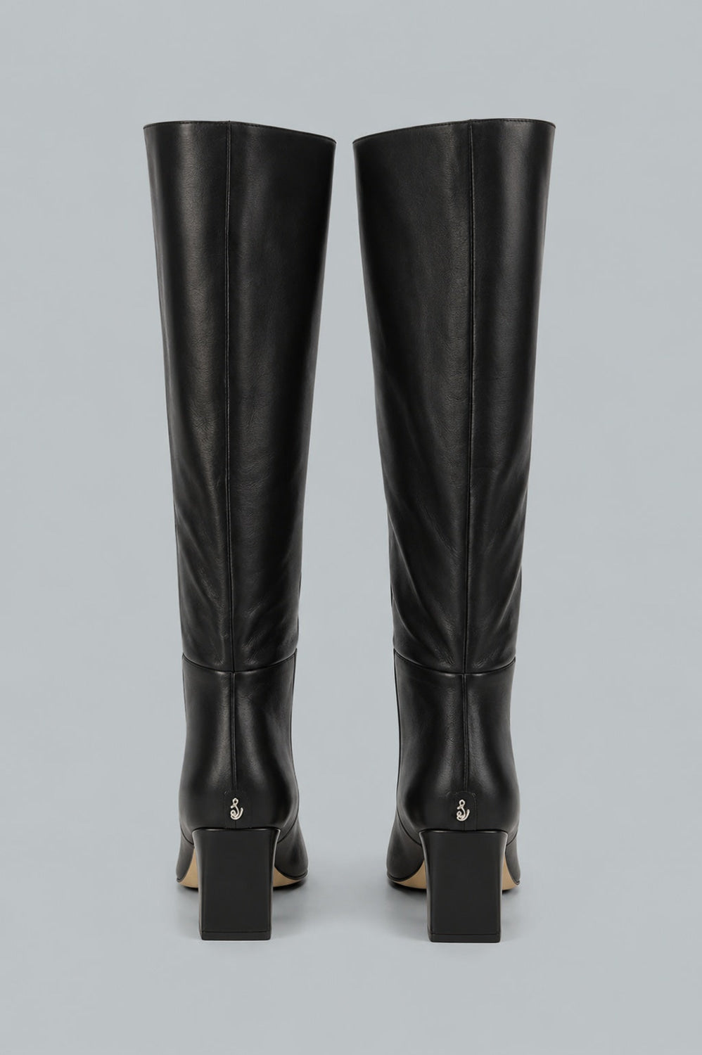 Women’s Sylvia Pointed Toe High Heel Boots - Black Leather - 9.5 - Boots