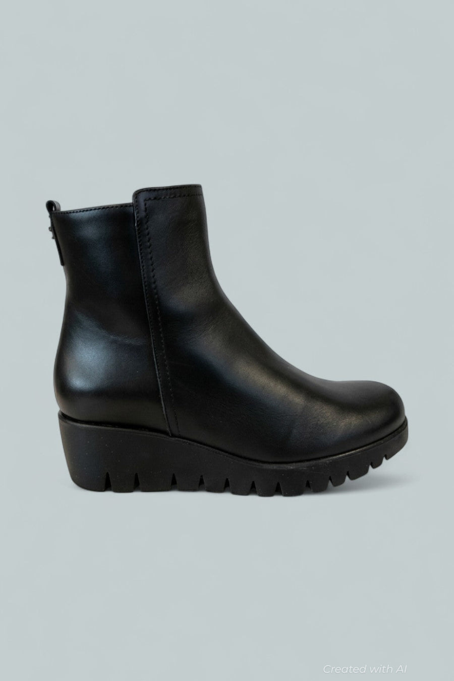 Women’s Teagan City Dry Leather Ankle Boots - Black - 7 - Bootie