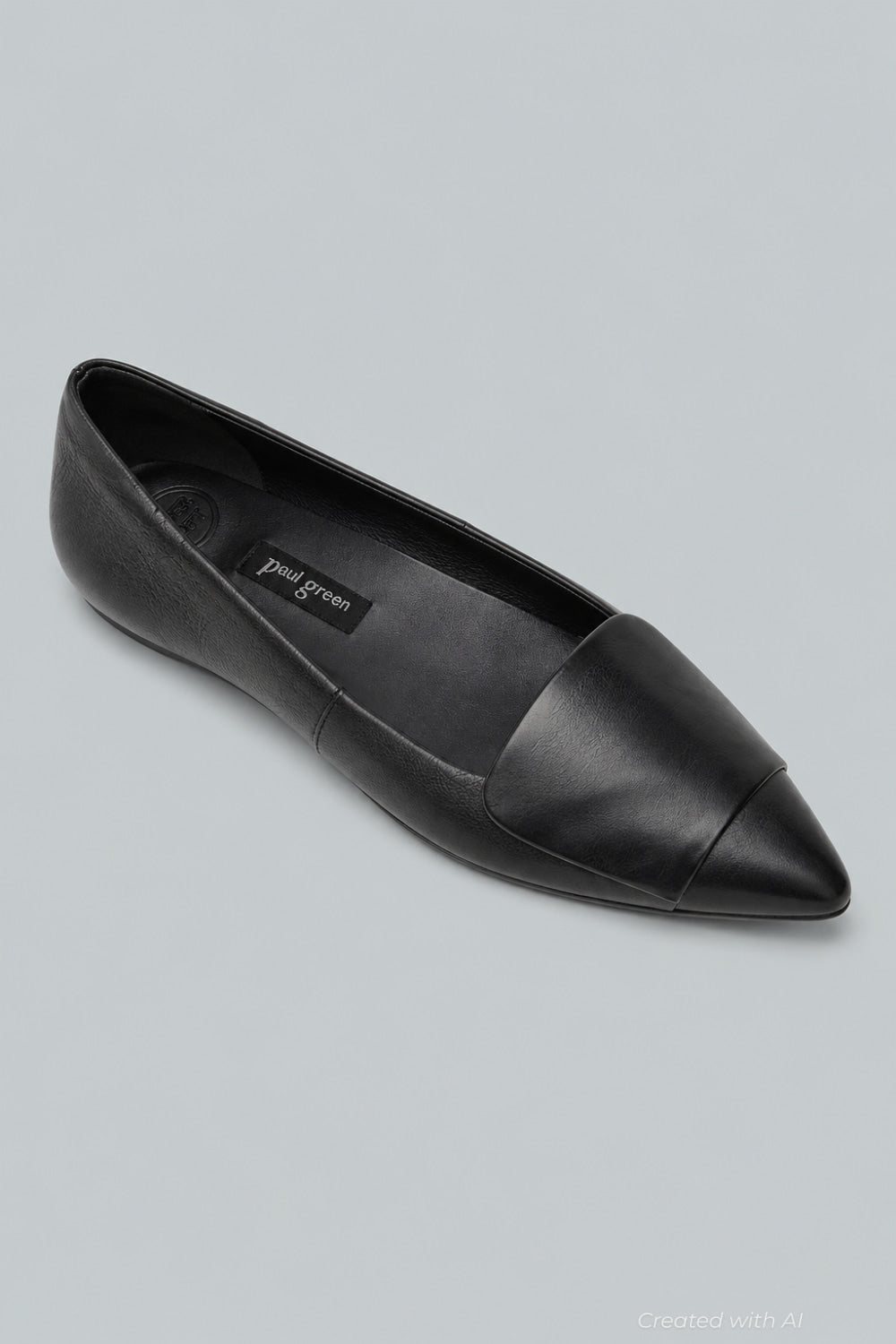 Women’s Teddy Flats - Black Leather - 7 - Flats