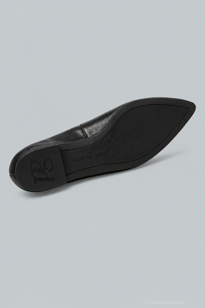 Women’s Teddy Flats - Black Leather - 7 - Flats