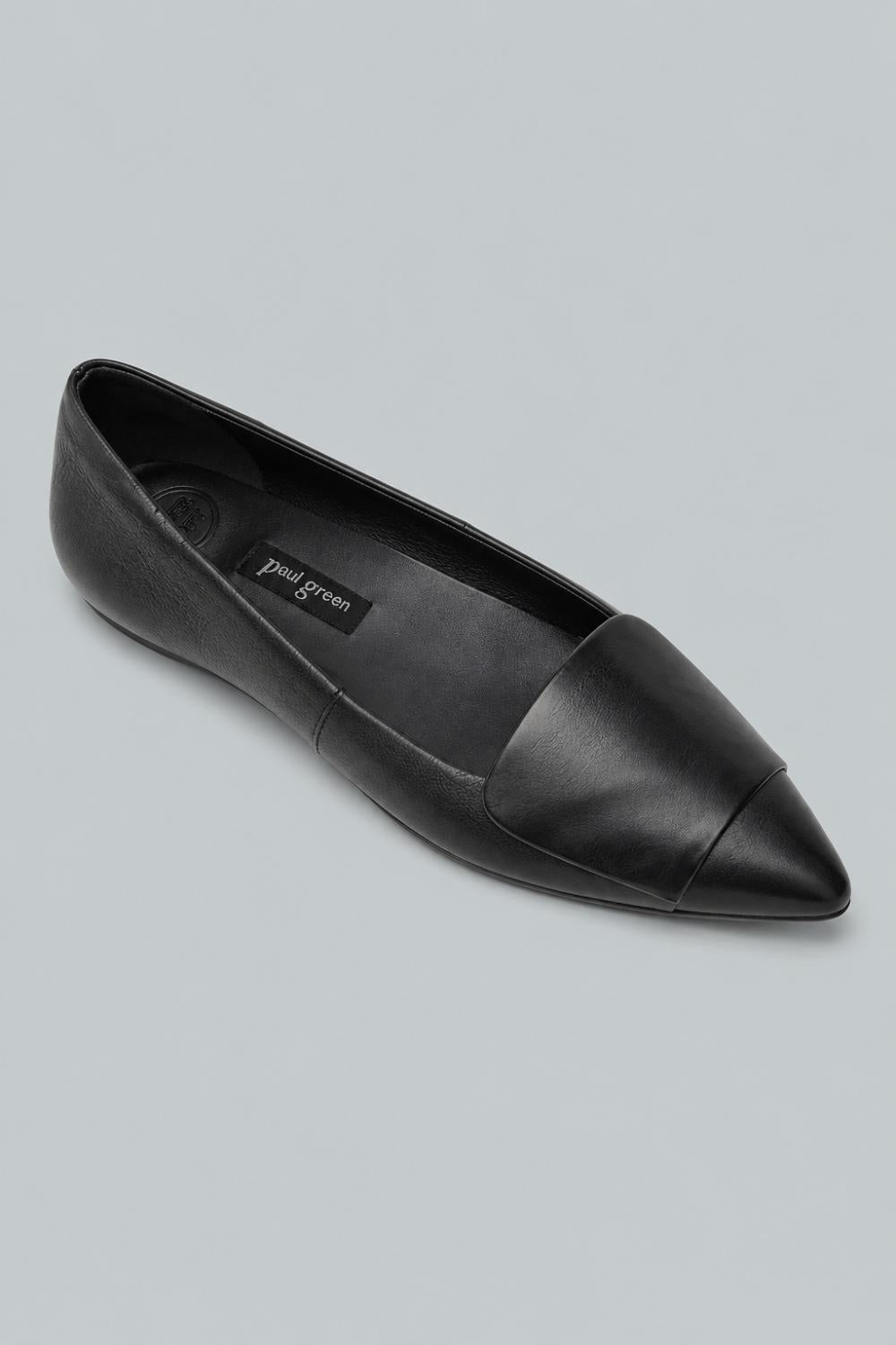 Women’s Teddy Flats - Black Leather - 7 - Flats