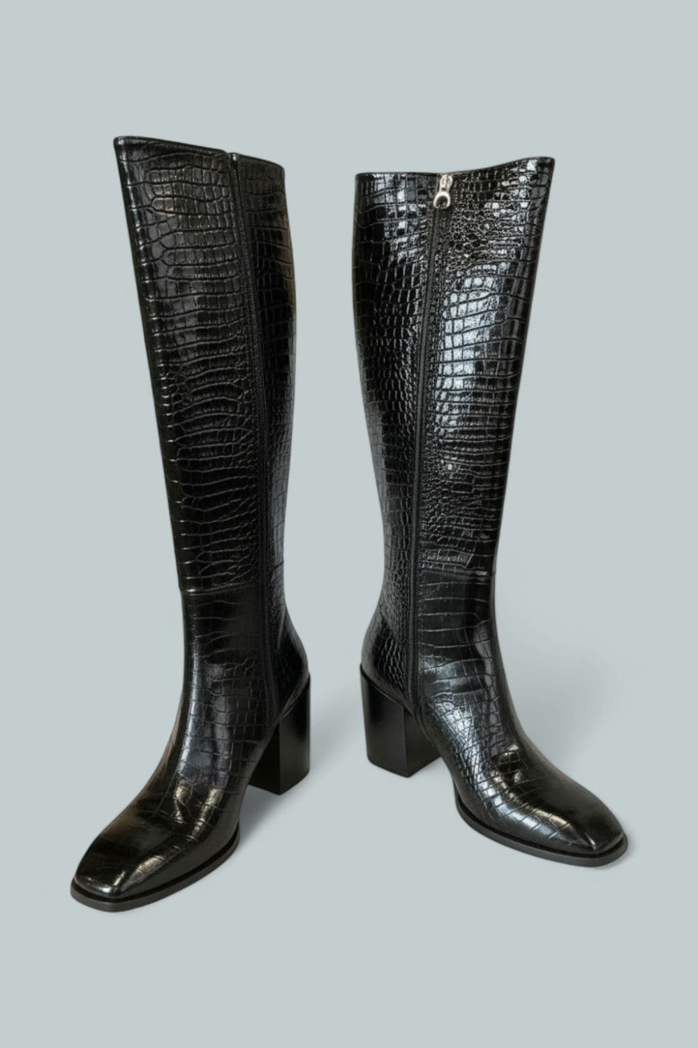 Women’s Teresa Block Heel Boots - Black - 10 US / 40 EU - Boots