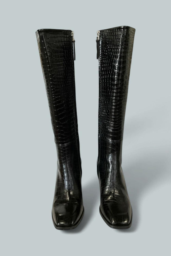 Women’s Teresa Block Heel Boots - Black - 10 US / 40 EU - Boots