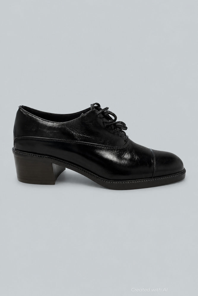 Women’s Thatch Oxfords - Black Crinkle - Oxford
