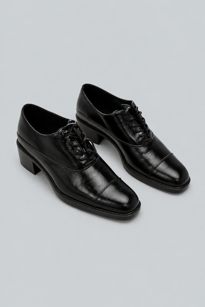 Women’s Thatch Oxfords - Black Crinkle - Oxford