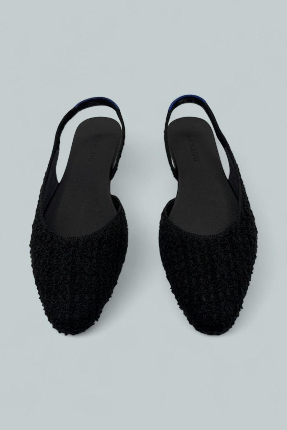 Women’s The Almond Slingback Flats - Black Boucle - 10 - Flats