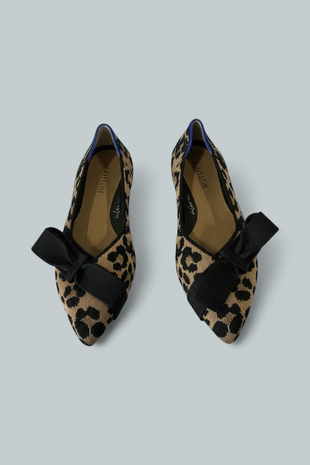 Women’s The Point II Flats - Black/Cheetah - 8.5 - Flats