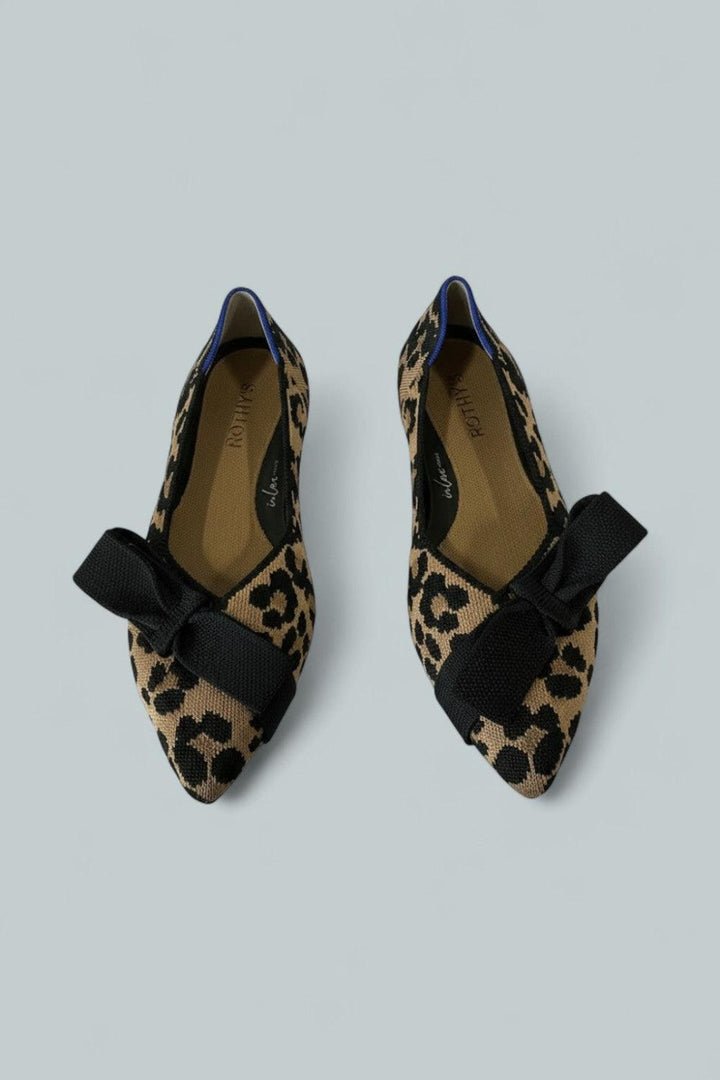 Women’s The Point II Flats - Black/Cheetah - 8.5 - Flats